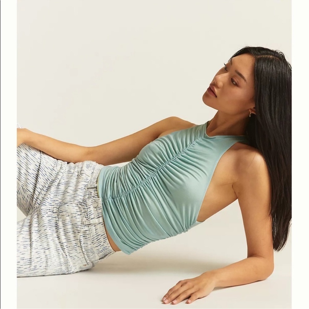 Pilcro Ruched Reversible Tank Small Anthropologie - Picture 4 of 5